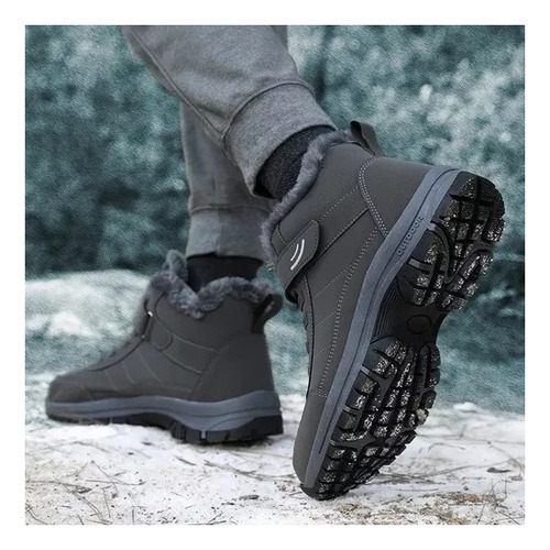 Botas De Nieve Cálidas De Forro Polar Impermeables Hombre