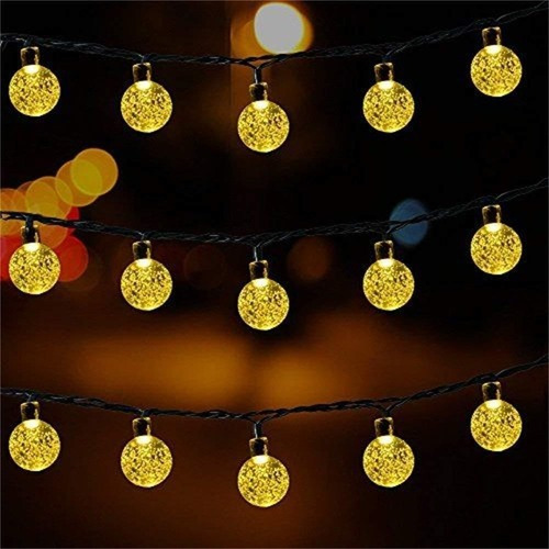 Guirnalda De Luces Solares Impermeables 100led 12m