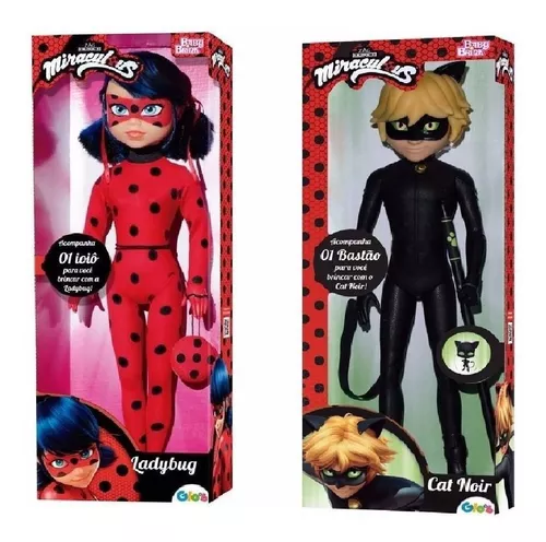 Boneco Cat Noir - Miraculous - Baby Brink 58 Centímetros