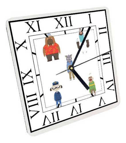 Reloj Madera Brillante Pared Y Mesa Odd Taxi A7