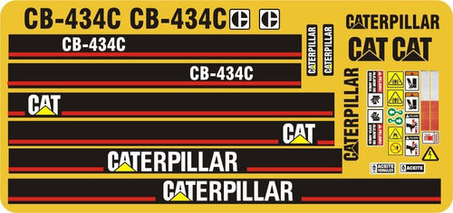 Calcomanías Caterpillar Cb434c