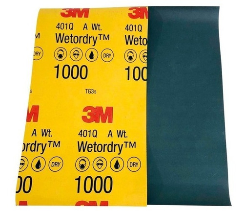 3m Lija De Agua Wetordry G-1000 10pzas.