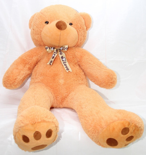 Urso Teddy De Pelúcia Laço Gigante 1,40 Mts 140cm Apaixonado