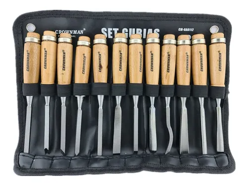 comprar Juego De Cinceles Para Tallar Madera Gubia 12 Pieza Crownman