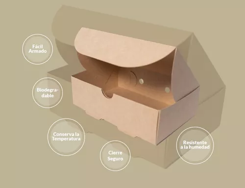 CAJA KRAFT 1400ml - Koma Food Packaging