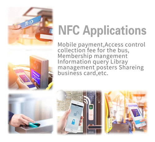 10 Tarjetas Nfc Redondas 25 Mm Negras Impermeables