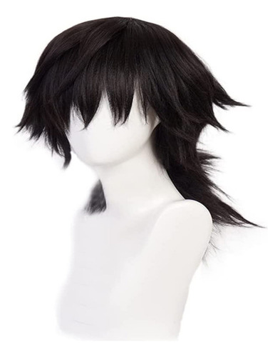T Perucas De Fantasia Masculinas Tomioka Giyuu Demon Slayer