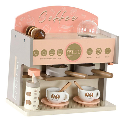 Cafetera De Madera, Juego De Simulación, Accesorios De
