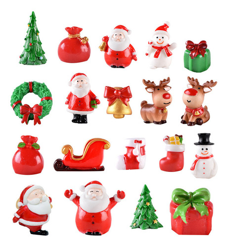 Estatuetas De Boneco De Neve Christmas Micro Landscape Mini