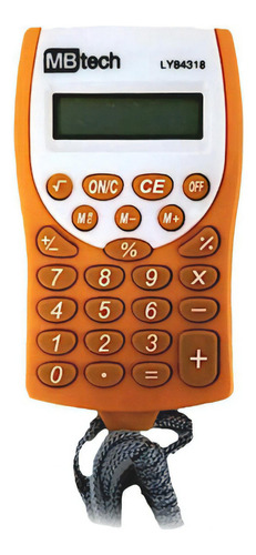 Calculadora Eletrônica Portátil Mbtech Cores Escolar Bolso