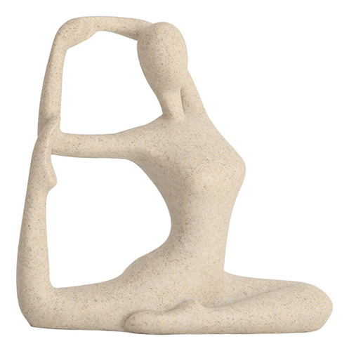 Yoga Figura Estatua Resina Yoga Chica Escultura Los 20x21cm