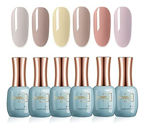 Esmalte De Uñas - Amiyoori Gel Nail Polish Set 6 Colors 