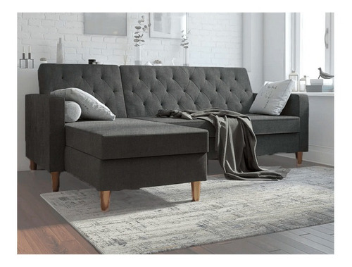 Sala Gemma Lino Gris Derecha Sala Sofa Sillon Mueble