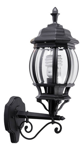 Farol De Muro Oxford 100 W Negro Casa Bonita