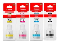 Comprar Kit Botella De Tinta Canon Gi-16 Gx6010 \u002F Maxify Gx7010 Tinta Negro,cian,magenta,amarillo