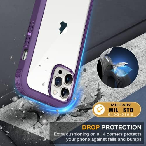 Funda Miracase Protectora Para iPhone 13 Pro Max Morado