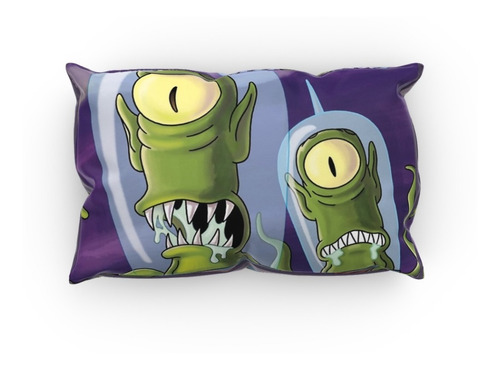 Cojin Almohada Los Simpson Aliens Diseño Unico Hogar Arte