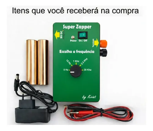 Zapper 555 Original Multi Frequências Hulda Clark Com Fonte