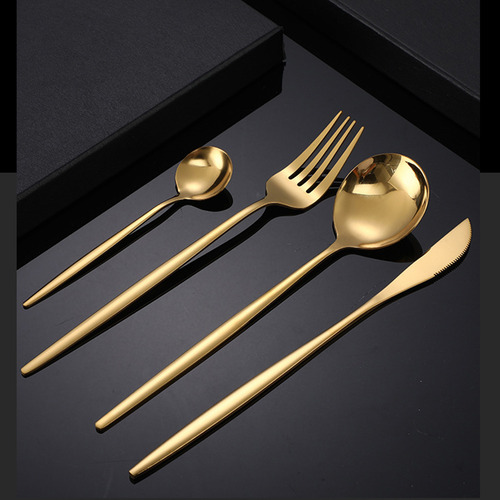 Juego De Cubiertos, Cubertería De 4 Piezas, Utensilio Pulido