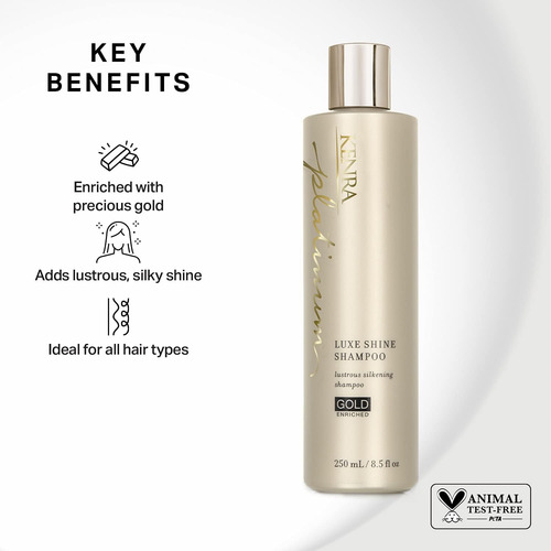 ChampĂș Kenra Platinum Luxe Shine | Enriquecido Con Oro | Cha