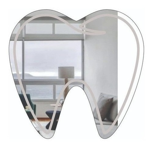Espelho Decorativo P/ Dentista - 80x75 Cm