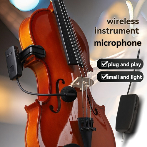 Microfone Sem Fio Para Violino Microfone Para Instrumentos M