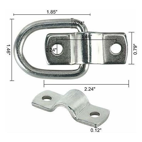 Amarres En Forma De D De Dasmarine, Anillos En D De 1/4 De P