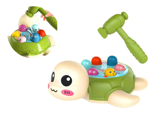 Juguete Didactico Bebes Pega Topo Tortuga Interactivo Juego