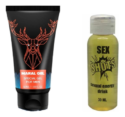 Pack X2 Maral Gel Potenciador  + Viagra Liquido Sexshot