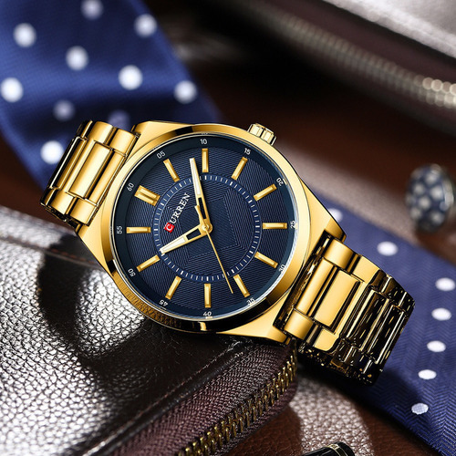 Relojes De Cuarzo Luminosos Impermeables Curren8407