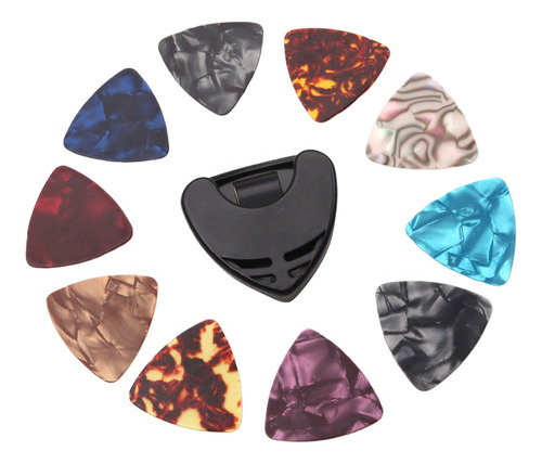 Imagen 1 de 12 de Púas De Guitarra Con Estuche De Almacenamiento