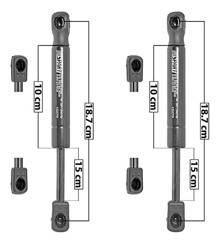 Par Amortiguadores Cajuela Spart Dodge Charger 11 A 14