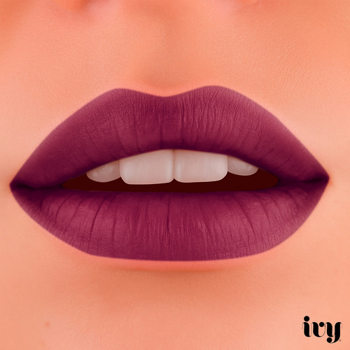 Lapiz Delineador De Labios Mate Larga Duracion Ivy Purple