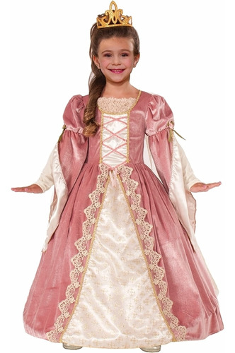 Disfraz De Lujo De Rosa Victoriana Para Niña Talla L