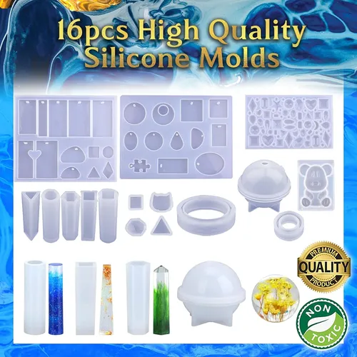 Kit De Iniciación De Moldes De Silicona De Resina Epox...