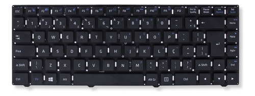 Teclado Notebook Positivo Premium Touch S2850 S2855 S6300 Br Cor Preto Idioma Português Brasil