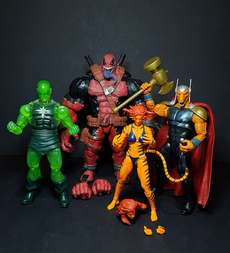 Lote Marvel Legends Venompool ,tigra,radioactive Man Y Beta