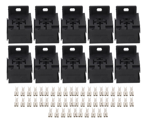Enchufe De Relé De 5 Pines, 10 Unidades, 40 A, 50 Terminales