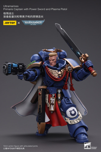 Figura Warhammer 40k Joytoy Primaris Captain Ultramarine