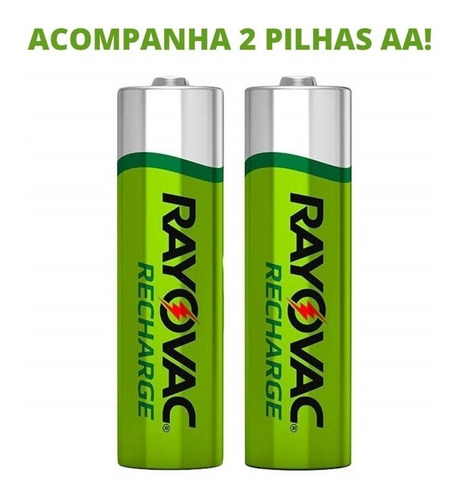 Carregador De Pilhas Rayovac Aa/aaa + Nota Fiscal