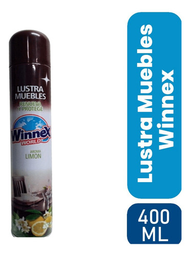 Lustramuebles Aerosol Limon Winnex 400 Ml X 12 Unidades