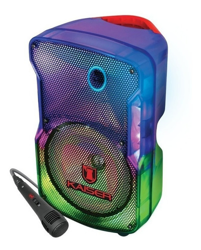 Imagen 1 de 5 de Bocina Bafle 8'' Flame Lightning Semi Trasparente Ksr-link