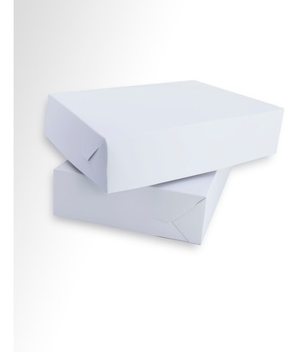 Caja Alfajores Blanca Sin Visor, 22x17x5,5 Cm- Pack X 100 Un