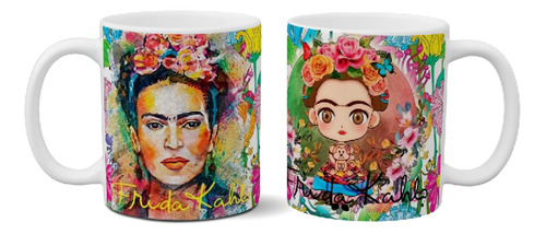 Taza De Cerámica Frida Kahlo Full Color Hd Importada  Art B9