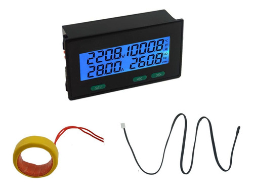 Medidor Tiempo Temperatura Voltaje Ca Digital 8 1 Factor