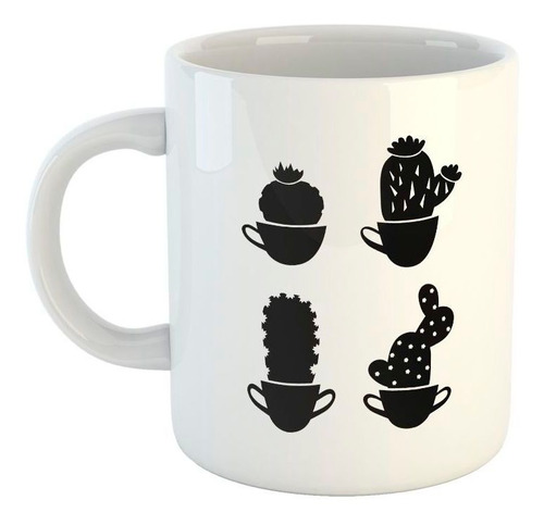 Taza De Ceramica Cactus Varios Modelos Vectores