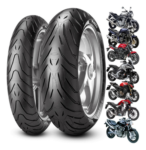 Combo Pneus Nc 750x 160/60 Aro 17 + 120/70 Aro 17 Pirelli