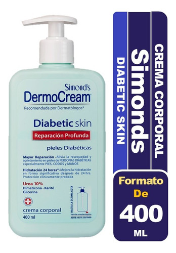 Simond's Dermo Cream Crema Corporal Diabetic Skin 400 Ml