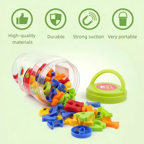 Juego De 2 Pegatinas De Alfabeto Multifuncionales Montessori
