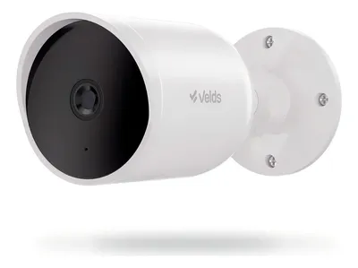 Câmera de Segurança Bullet Velds, Wi-Fi 2K 3MP c/ Visão Noturna e Alerta de Movimento, Branco